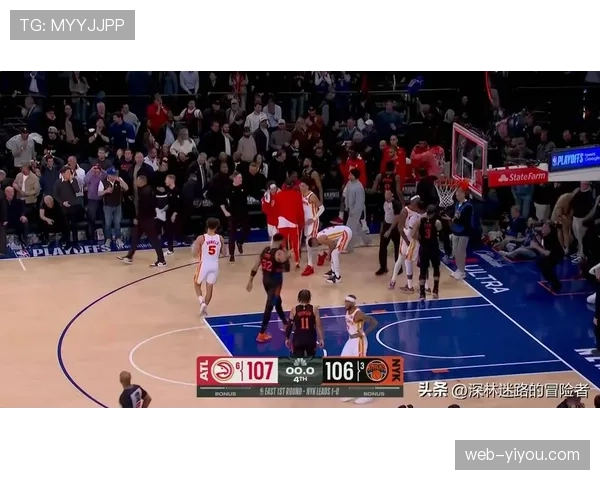 尼克斯106-107惜败老鹰，系列赛大比分被扳成1-1平